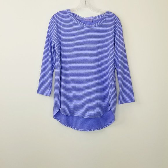 fresh produce Tops - Fresh Produce Sz SM Lavender Striped T. Shirt